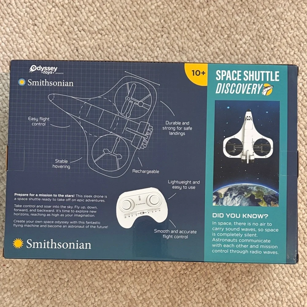 Space Shuttle Discovery Drone - White